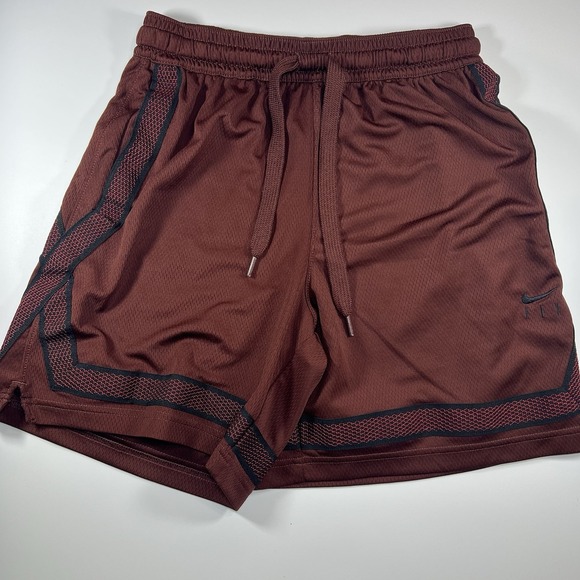 Nike Womens Dri-Fit Fly Crossover Shorts CK6599-273 Bronze Black Size Small - Picture 1 of 6